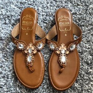 Italian Shoemakers Fancy Flip Flops